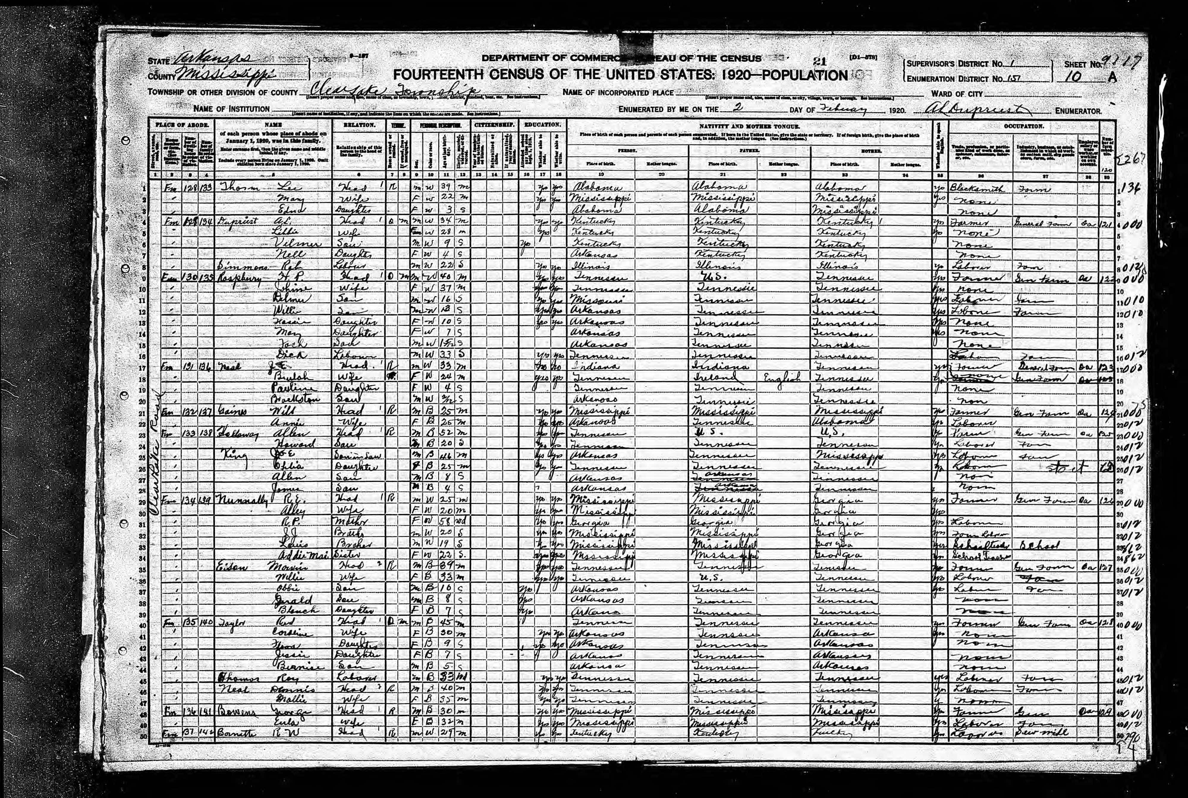 United-States-Census-1920-Clear-Lake-Mississippi-Arkansas-United-States-AUCTUALIMAGE.jpg