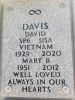 David Davis I176 and Mary Bell Myles-Davis I7 Headstone